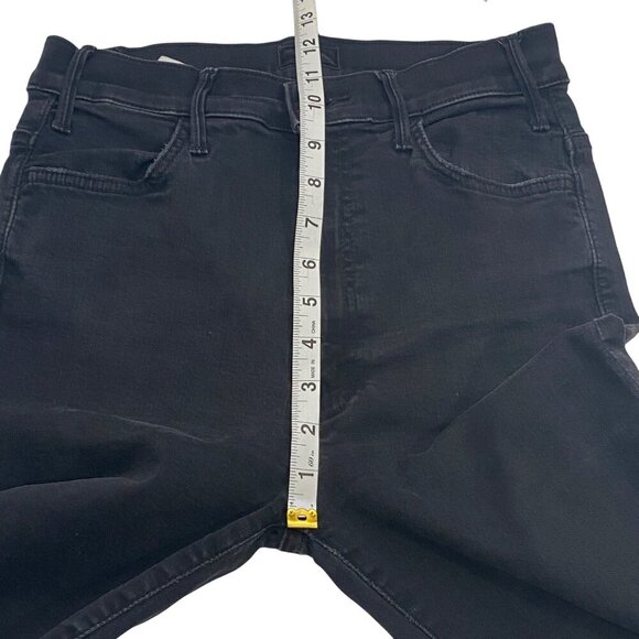 Mother The Hustler Ankle Fray Jeans in Not Guilty washed black women’s 27 - Picture 13 of 16